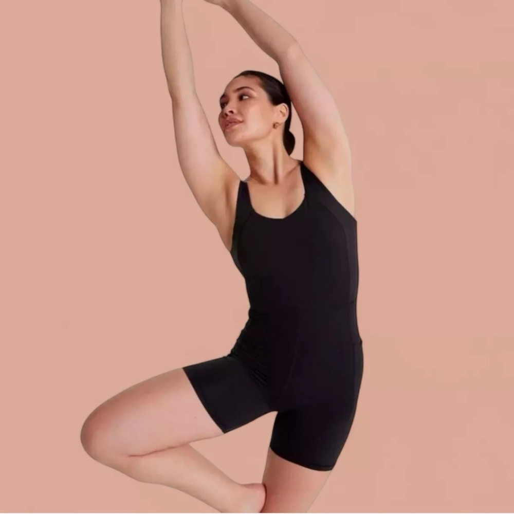 Calia INSPIRE Womens Black Short Bodysuit NWT